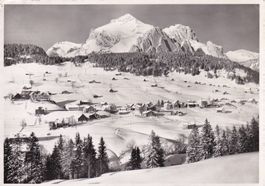 Wildhaus Lisighaus ( Obertoggenburg ) mit Schafberg 1951