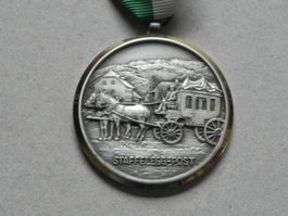 Medaille Postkutsche Kutsche Staffelegg Post 1987 P. Kramer