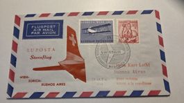 1961 Wien - Buenos Aires SF 61.3a Sternenflug LUPOSTA
