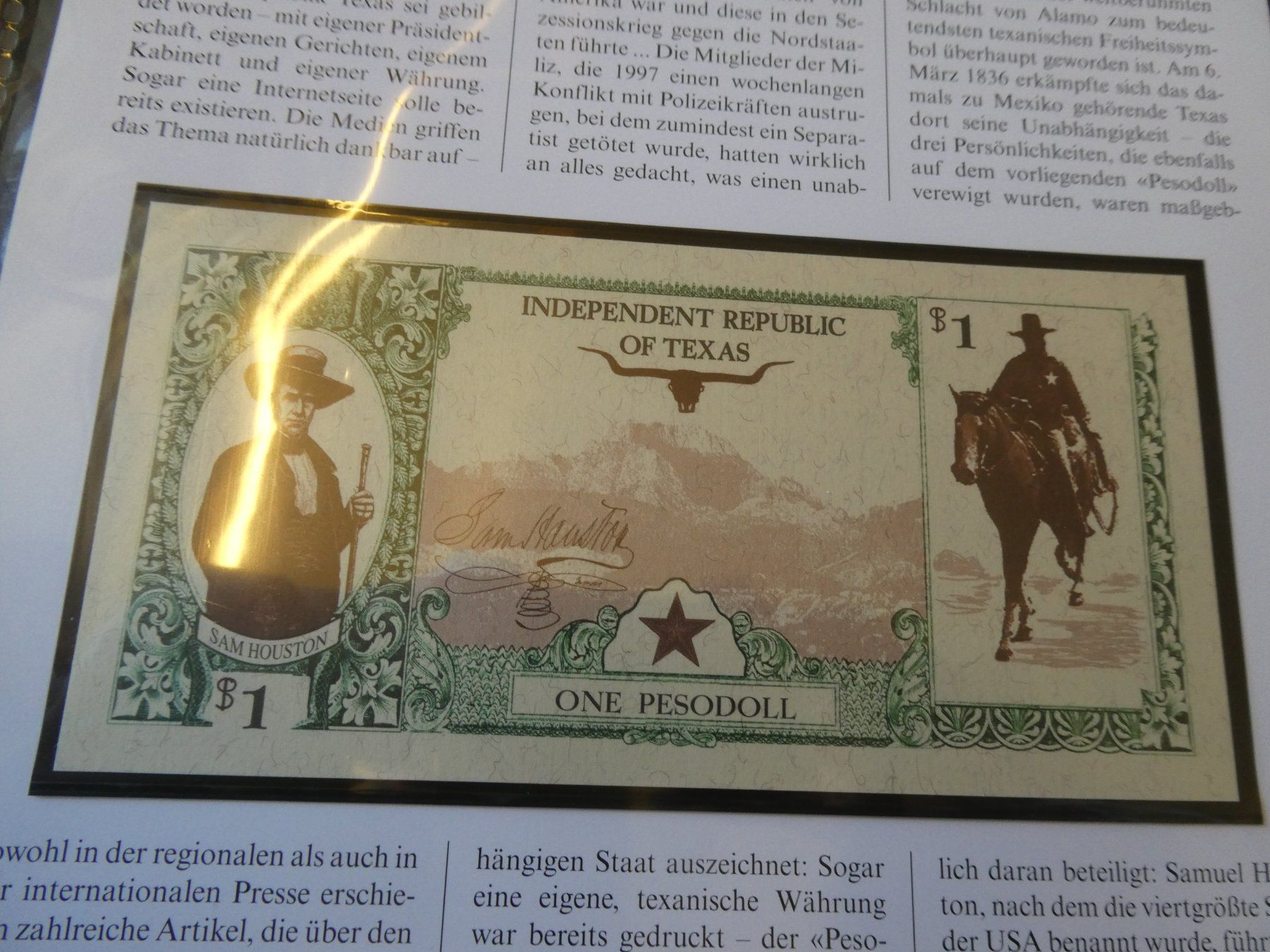 Banconote: USA, Texas 1 Pesodoli – Usato da Hinterforst venduto da Rohusri 1