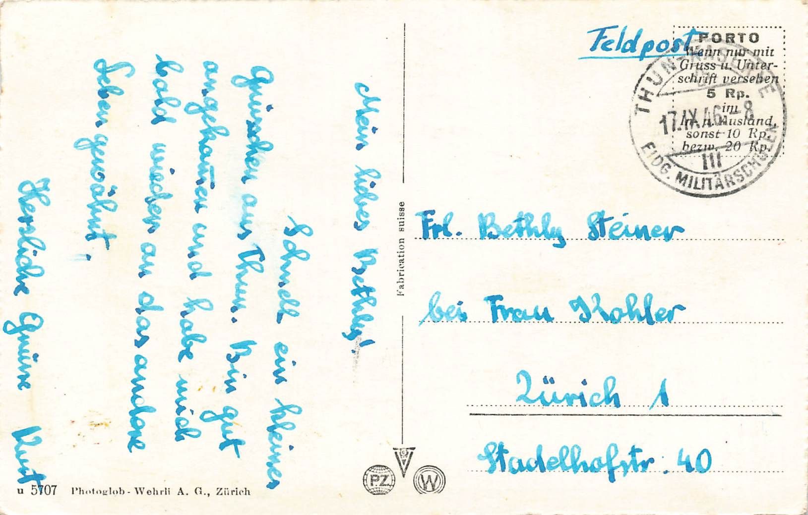 Cartoline postali: Thun Schloss – Usato da Biasca venduto da Blenio71 1