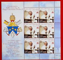 VATIKAN PAPST JOHANNES PAUL I KLEINBOGEN 2012** POSTFRISCH