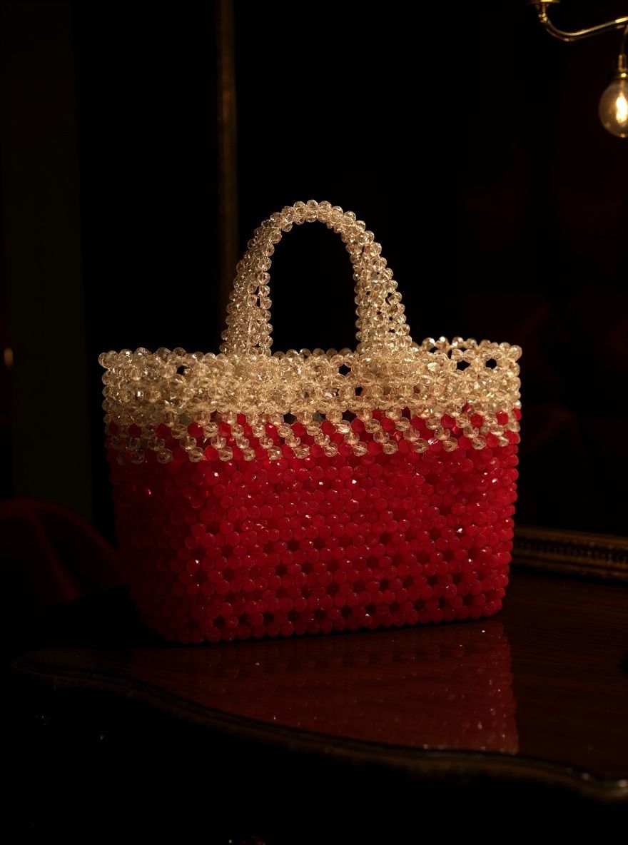 Borse da donna: Pochette aus Kristallperlen in Handarbeit – Nuovo e nell'imballaggio originale da canobbio venduto da barbarb 4