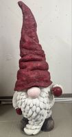 Deko Wichtel Figur gross rot weiss guter Zustand