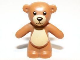 LEGO 98382pb001 Medium Nougat Teddy Bear with Black Eyes