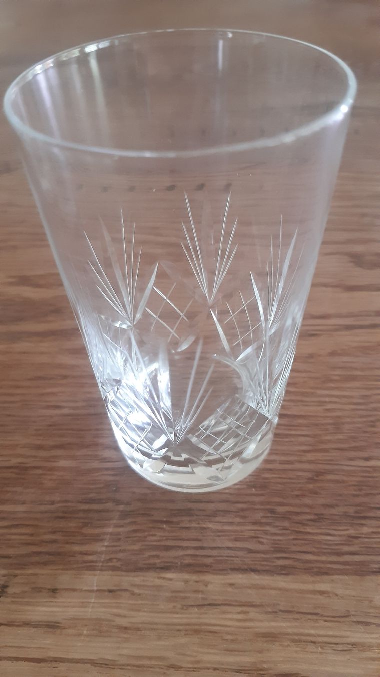 Gläser: Glas Set 9 Stk Kristallglas geschliffen – Gebraucht aus Oey von Parkplatzbrocki 2