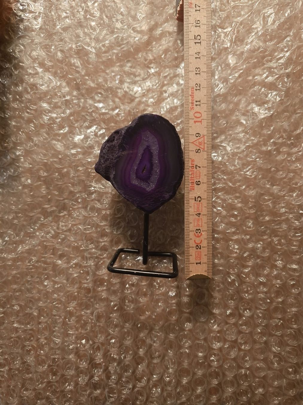 Pietre preziose: Amethyst im Edlen Metallständer – Usato da Obfelden venduto da all-trac 1