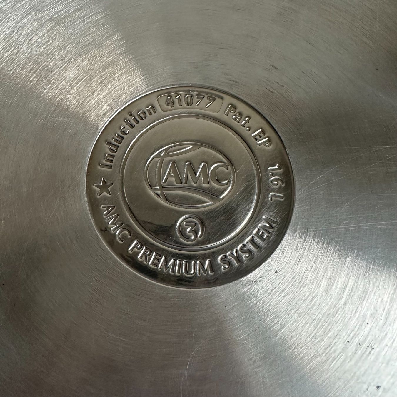 Amc Padelle: AMC Pfanne Edelstahl mit Deckel 1.6L – Usato da Luzern venduto da fairflip 6