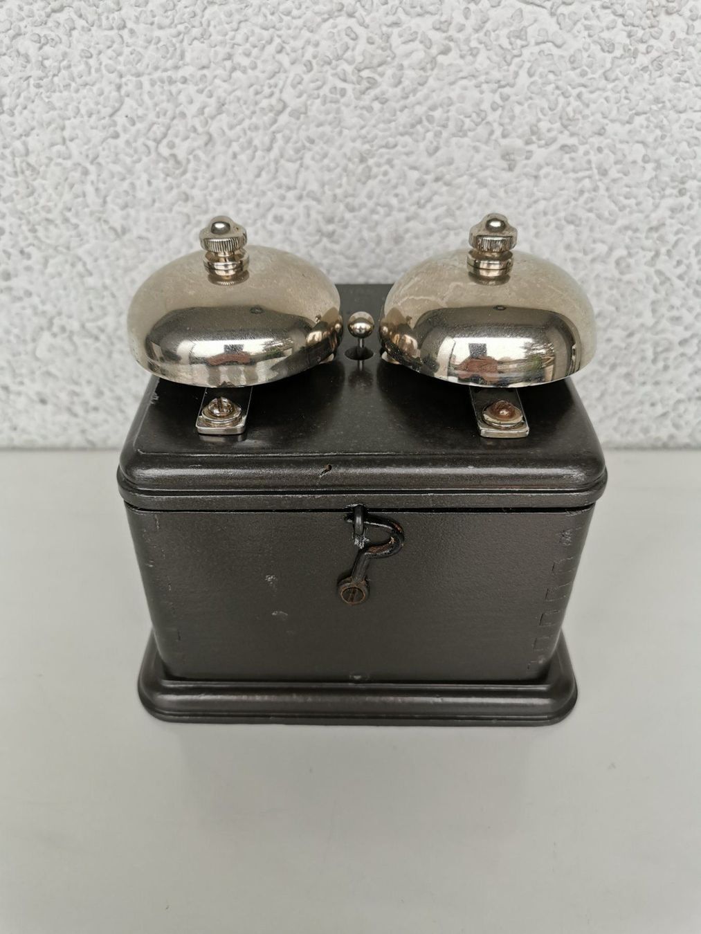 Campanacci mucche: Wunderschöne Telefon Doppelglocke grau – Usato da Dietikon venduto da Branquinha1981 2