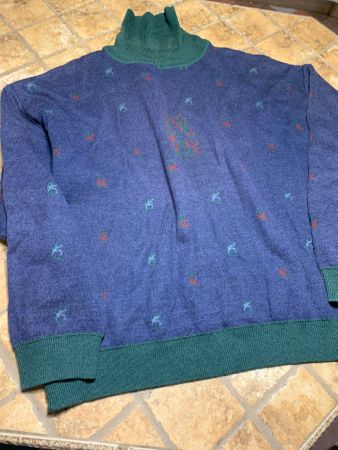 Maglione Dolcevita Uomo-lana-tgXL-ideale per inverno