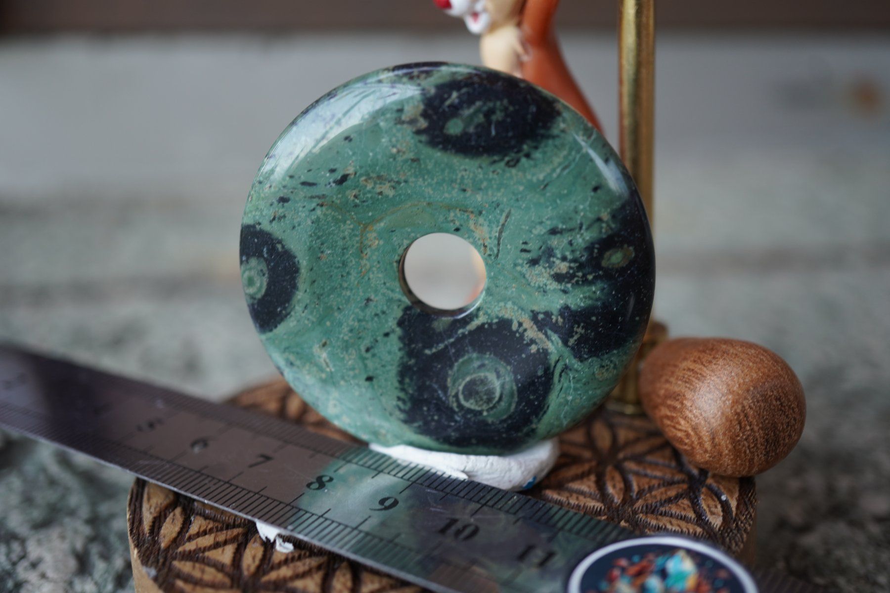Minerali & Pietre curative: Kambaba    Jasper  Pi Scheibe  ca 50mm   ab  1.-     Räumung – Nuovo e nell'imballaggio originale da Eschenbach SG venduto da topstone 4