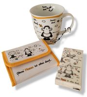 "ohne Mama ist alles doof" Tasse und... (3 Teile)