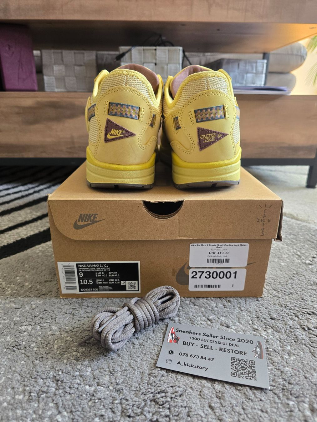 Scarpe da uomo: Nike Air max 1 travis scott saturn – Nuovo e nell'imballaggio originale da Bôle venduto da A_Kickstory 3