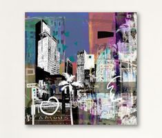 Los Angeles Urban Pop Art Kunst City LA Palme Night Modern