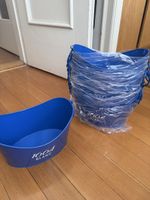 10x 1664 Blanc Metall-Eiskübel / Getränkekühler – Neu