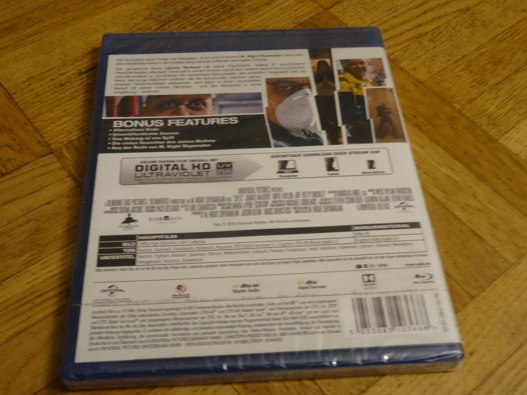 Tutti i DVDs: Split - Blu-ray - James McAvoy - Neu & Originalverpackt – Nuovo e nell'imballaggio originale da Olten venduto da Disc-Verkauf 1
