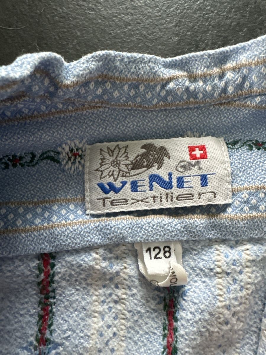 Edelweiss Camicie, T-shirt & Polo: Edelweisshemd Kinder 128 – Usato da Lenggenwil venduto da CHILLI70 1