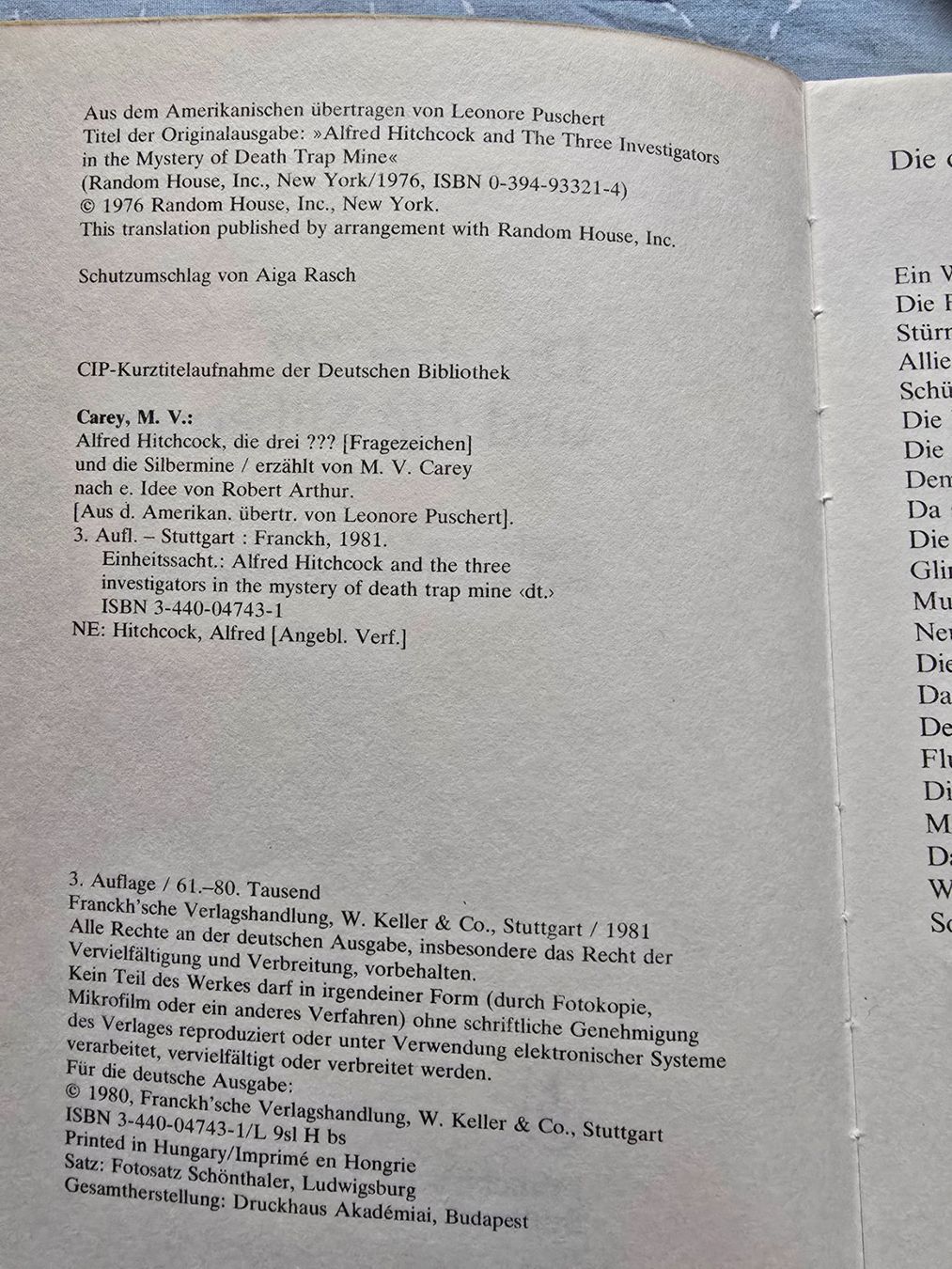 Libri: Die drei Fragezeichen ??? - und die Silbermine – Usato da Luzern venduto da silvermoon12 2