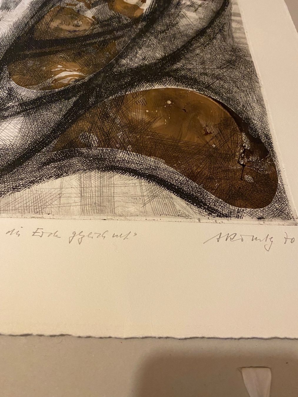 Grafica & Litografie: Schöne Radierung mit Signatur – Usato da Münchwilen TG venduto da Mercurius63 4