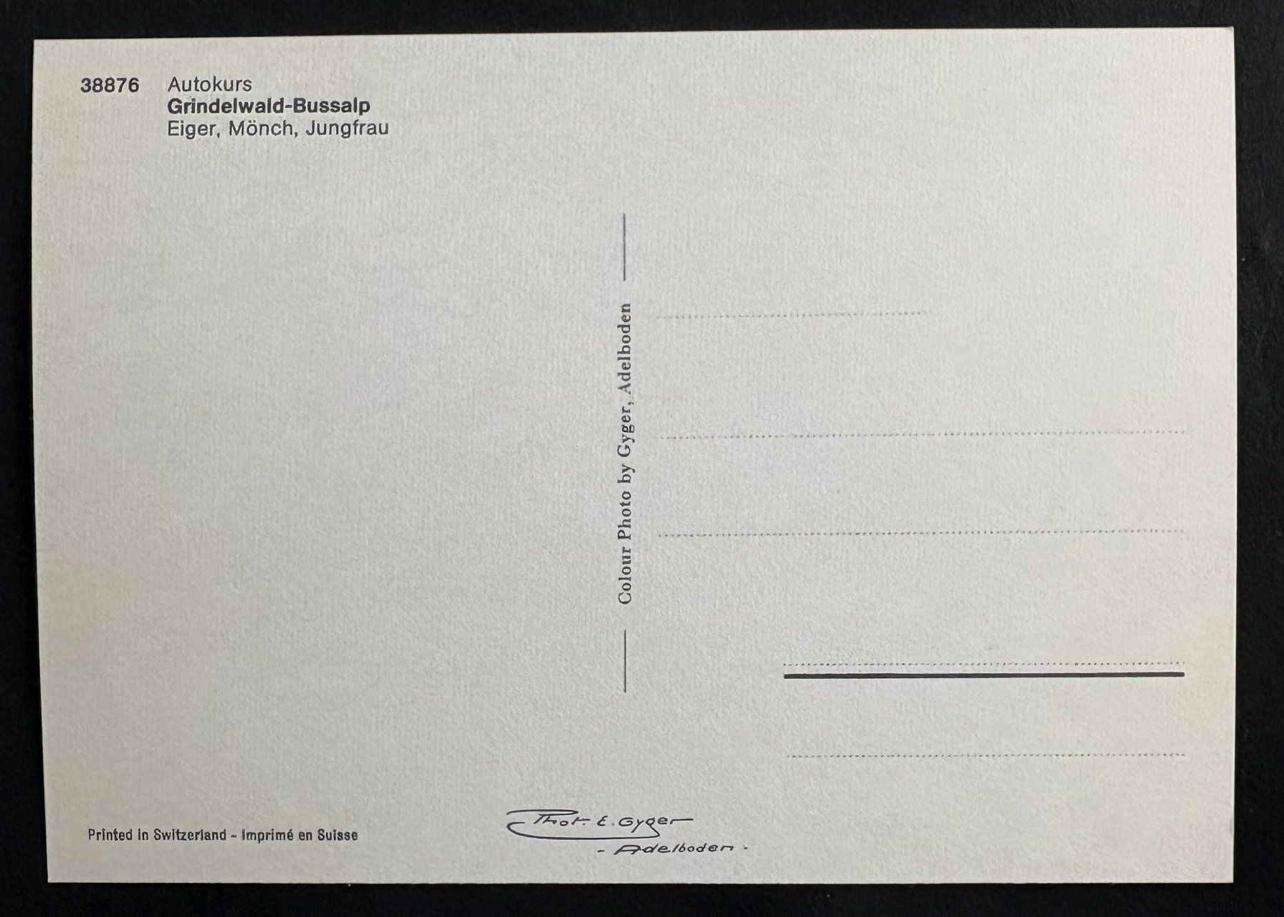 Cartoline postali: ANSICHTSKARE AUTOKURS GRINDELWALD-BUSSALP – Nuovo (secondo la descrizione) da Ostermundigen venduto da crazy-horse-1840 1
