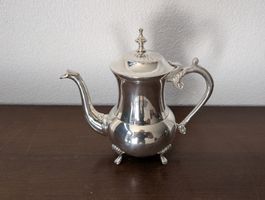 Kaffeekanne versilbert Jugendstil guter Zustand
