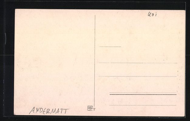 Cartoline postali: Andermatt, Ortspartie mit Hotel St. Gott – Usato da Berlin venduto da bartko-reher 1