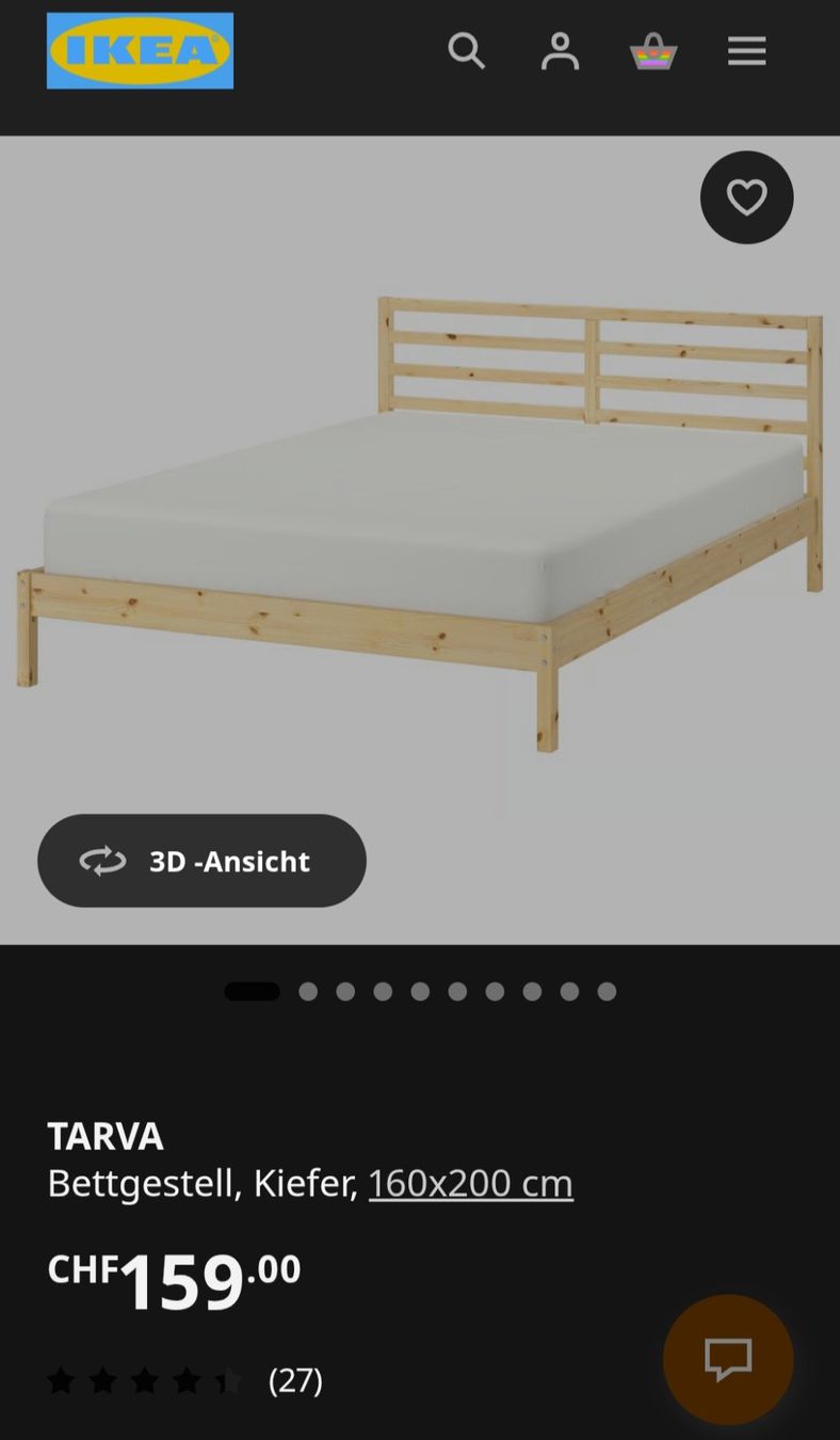 Ikea Letti: Ikea Bett 160 x 200 – Usato da Urtenen-Schönbühl venduto da danel02