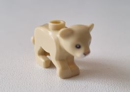 LEGO 77307pb01 Tan Lion Baby Cub with Black Eyes