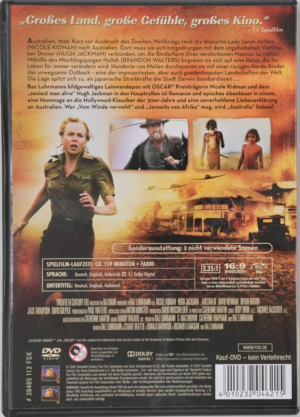 Tutti i DVDs: AUSTRALIA - NICOLE KIDMAN, HUGH JACKMAN – Usato da Remetschwil venduto da tgd_gbp8 1