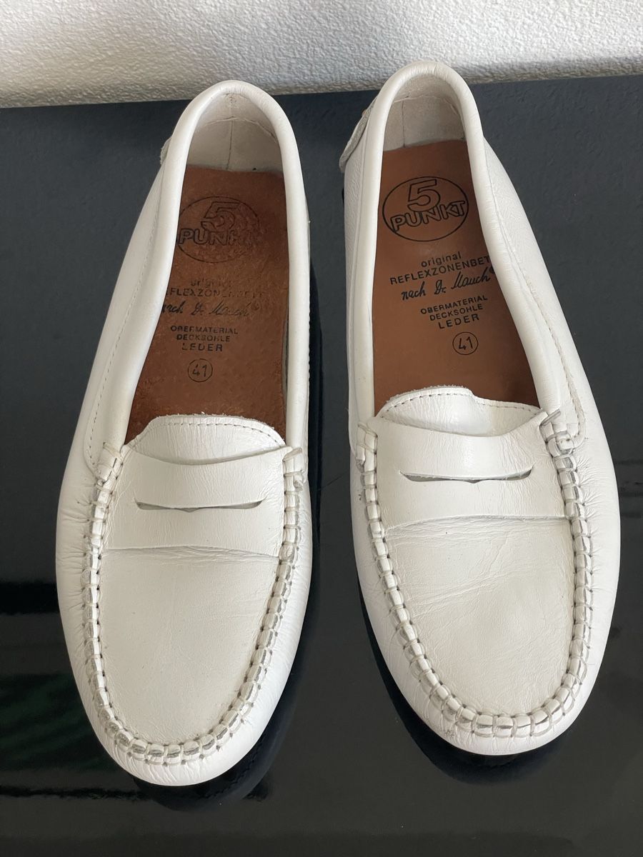Scarpe da donna: Mocassins 5 PUNKT white leather size 41 – Usato da Richterswil venduto da Prangins9 1