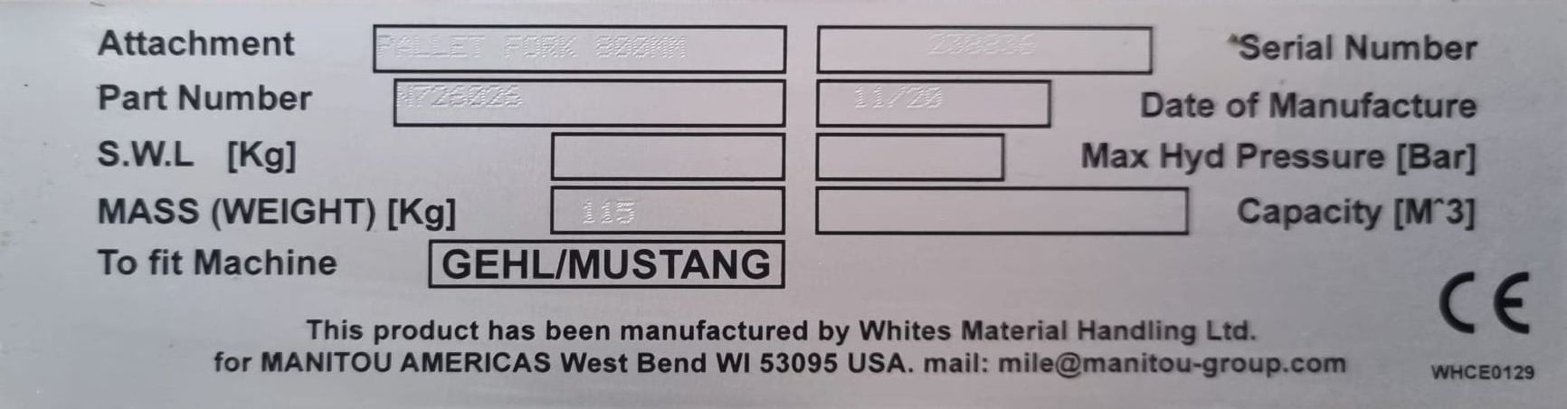 Ladewerkzeuge: Manitou Palettengabel – Neu und originalverpackt aus Balterswil von AgrarLandtechnik 3