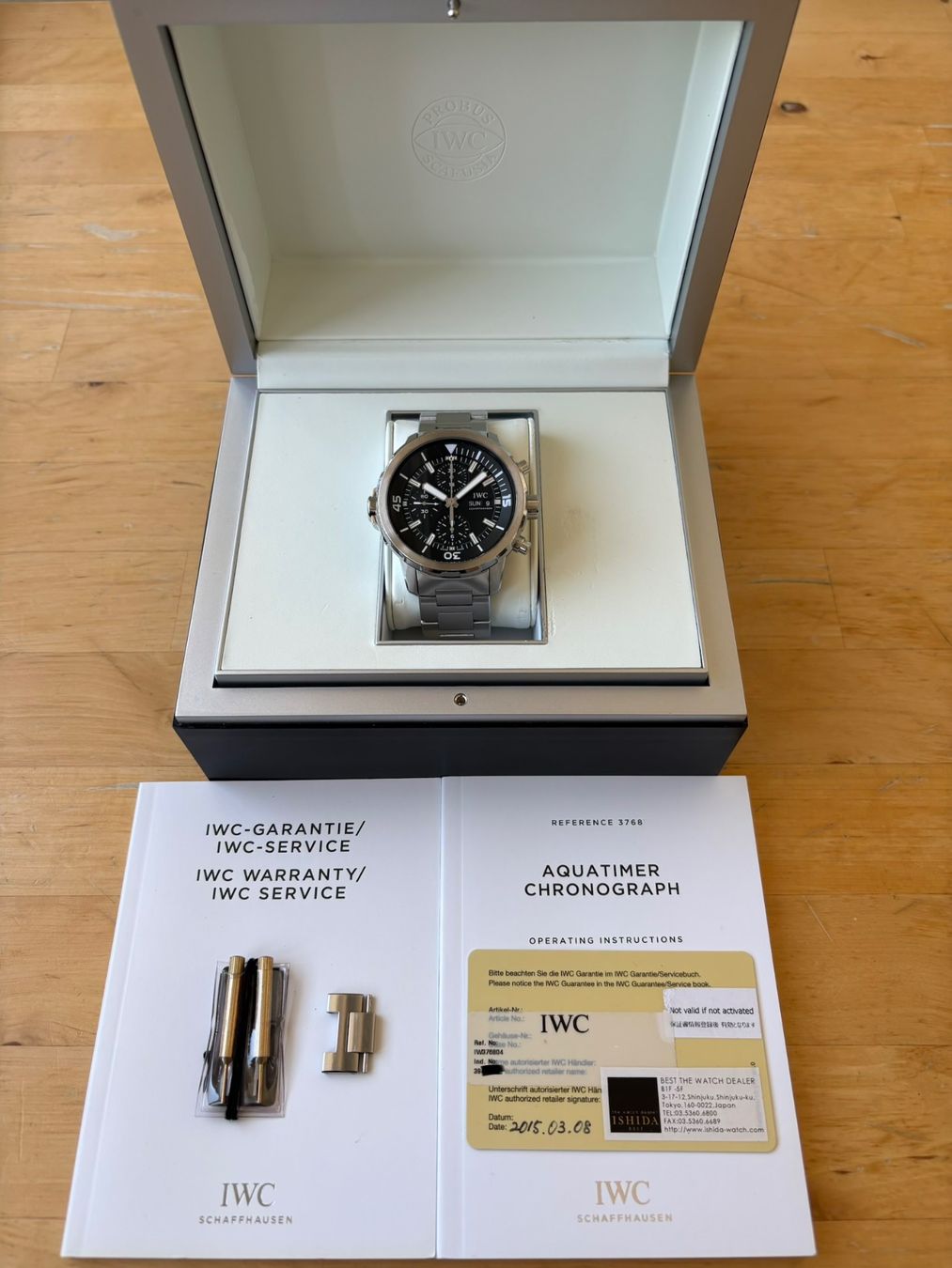 IWC Uhren: IWC Aquatimer Chronograph 44 Fullset IW376804 – Gebraucht aus Birsfelden von Mynos 1