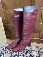 Bottes femme cuir bordeaux taille 38,5, en bon état