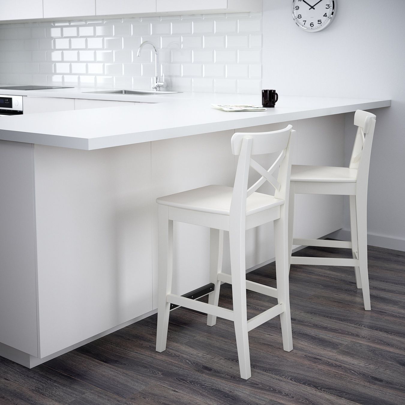 Ikea Hocker: IKEA INGOLF Barhocker weiss – Neu und originalverpackt aus Rothenburg von IKEA_Rothenburg 3