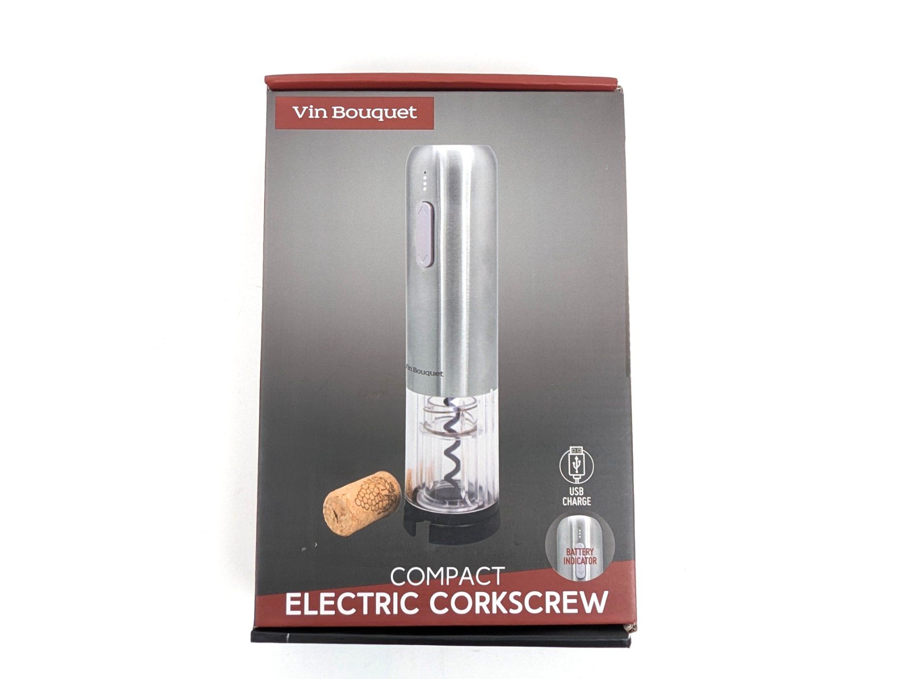 Apribottiglie & Tappi per chiusura: VIN BOUQUET Compact Elektrischer Korkenzieher – Usato da Dintikon venduto da Restwert_Dintikon 5