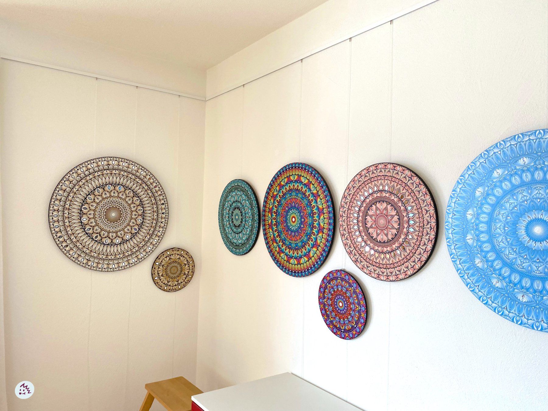Gemälde: Mandala auf Holz, Mandala Bild, Geschenk, Wandbild, Deko – Neu und originalverpackt aus Fanas von Omibia 9