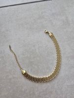 Goldiges Edelstahl Mesh Armband