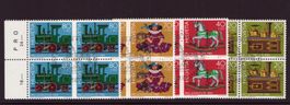 1983 4er Block Serie Pro Juventute Ersttagsstempel