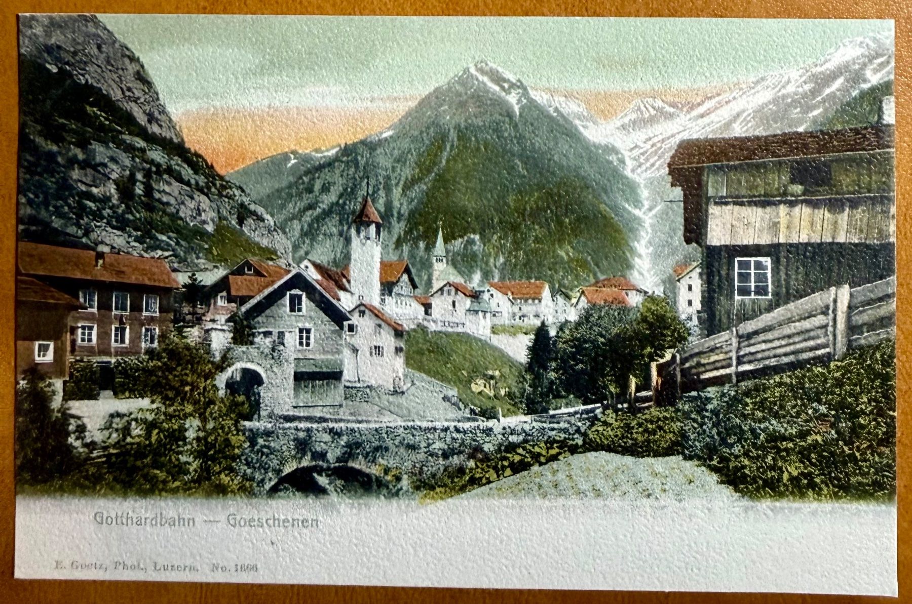 Cartoline postali: AK: Goschenen - Gotthardbahn – Usato da Lutry venduto da Ediego