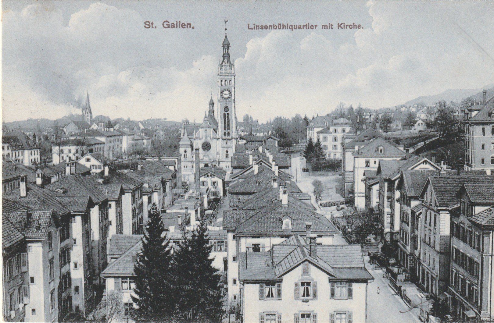Cartoline postali: St. Gallen Linsebühl Quartier – Usato da Rorschacherberg venduto da fratovi2