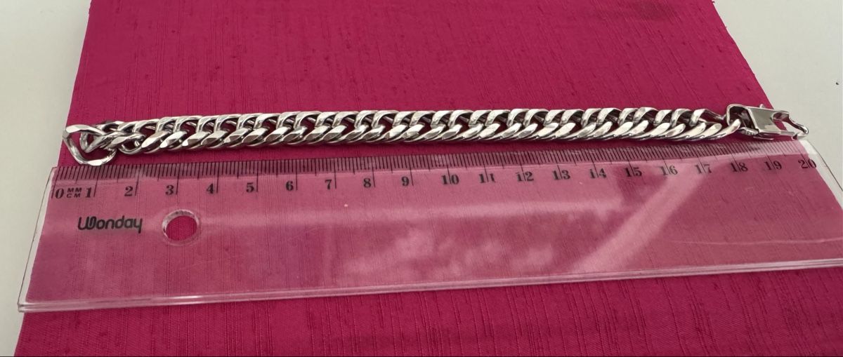 Bracciali & Braccialetti: Silberfarbenes Armkettchen (neu) – Nuovo e nell'imballaggio originale da Lachen SZ venduto da artbyblondangel 3
