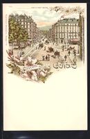 Lithographie Genève, Rue du Mont Blanc