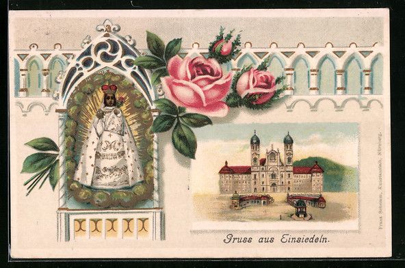 Cartes postales: Litho Einsiedeln, Wallfahrtskirche, Gnad – D'occasion à Berlin par bartko-reher