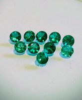 NEW PRICE / LOT 10 EMERAUDES BRESILIENNES 2,7 mm