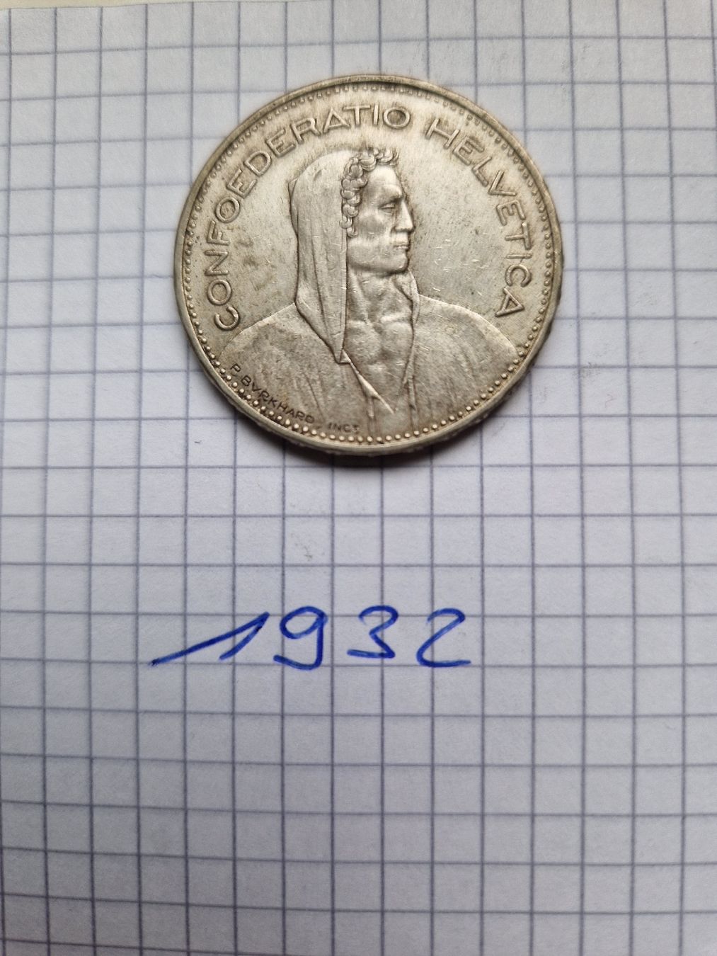 Tutti le monete: 5 Franken Silber 1932 – Usato da Alterswil FR venduto da Paseo0 1