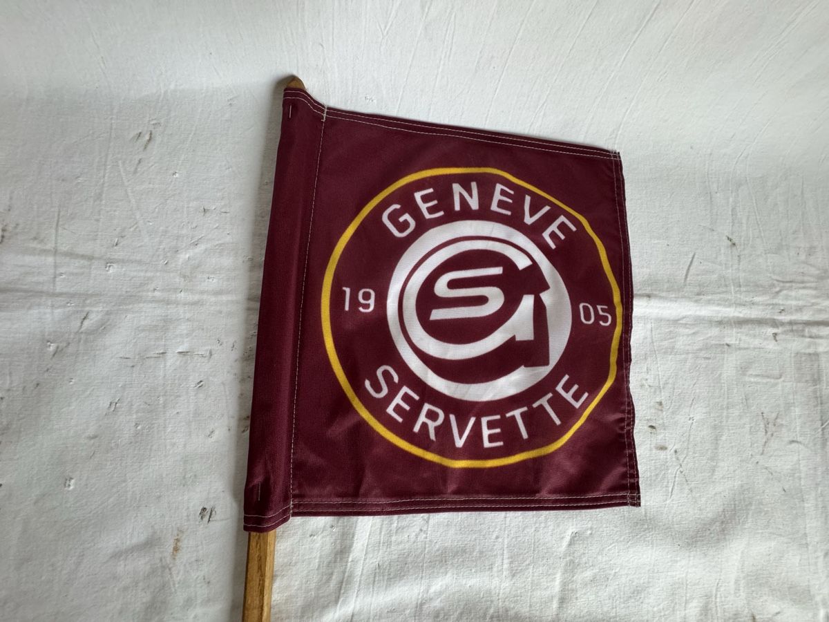 Fahnen: Drapeau Servette GSHC – Gebraucht aus GRAND - LANCY von petitpain67 1