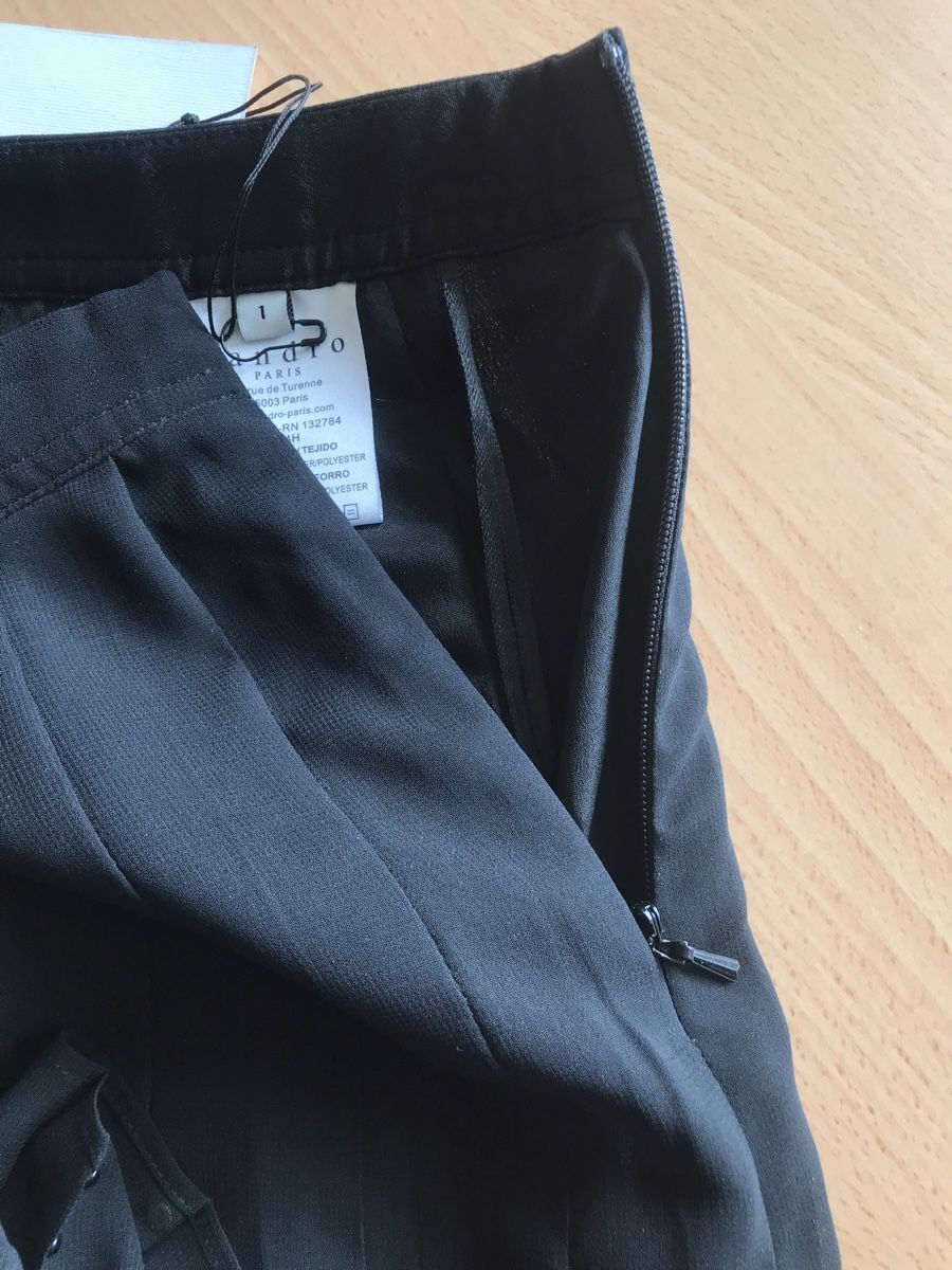 Sandro Gonne: Jupe noire SANDRO, taille 1, neuve avec étiquette – Nuovo e nell'imballaggio originale da Morges venduto da sandy069 8