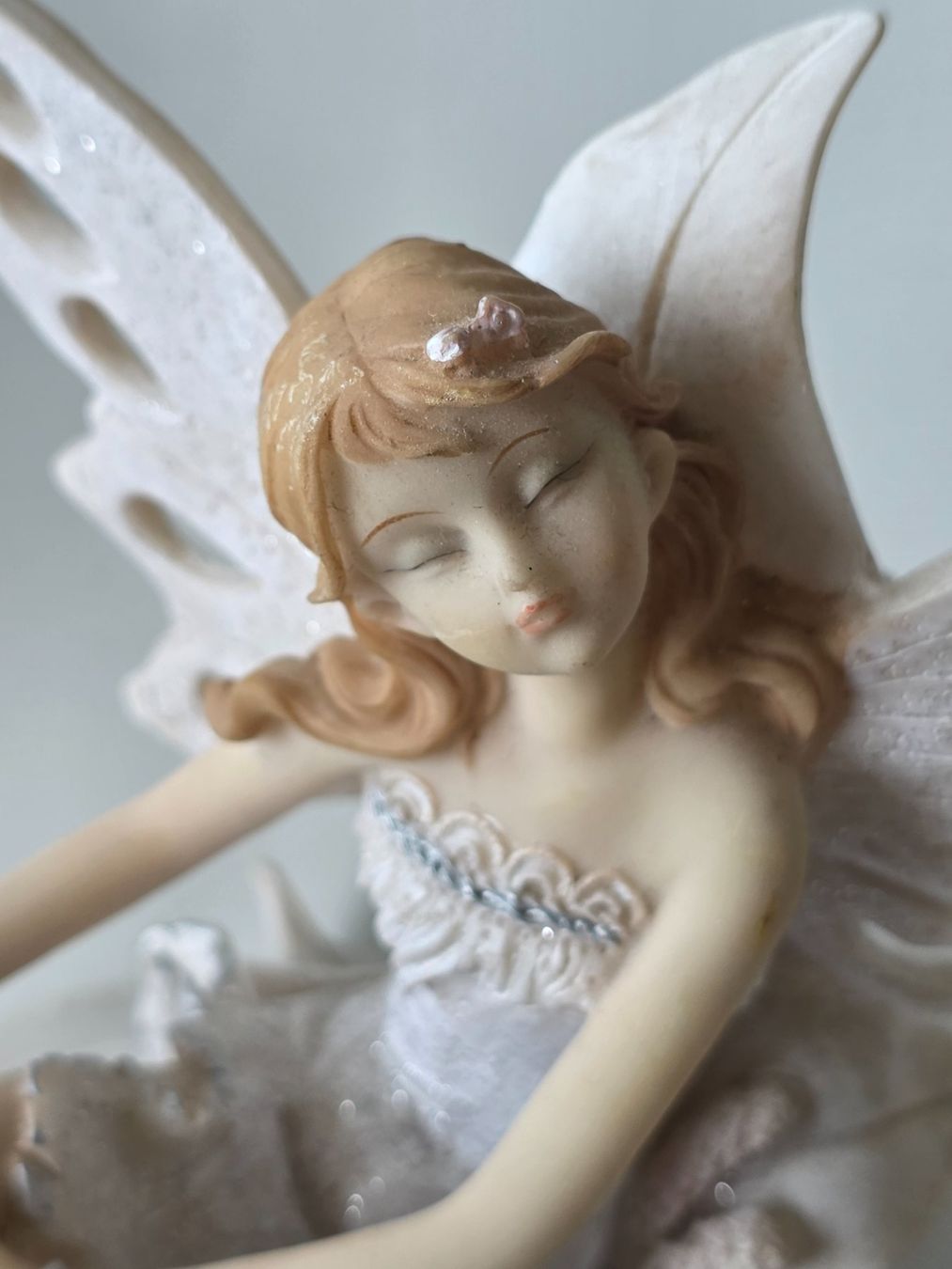 Statuette: vintage 70/80er Elfenfigur Feenfigur sitzend Fee Elfe – Nuovo (secondo la descrizione) da Dürnten venduto da Bachtelsurfer 8