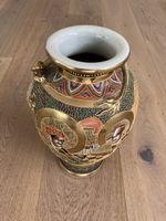 Asiatische Vintage Bodenvase, Golddekor, Top Zustand!