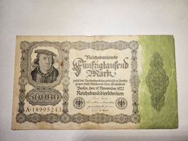 Reichsbanknote 50.000 Mark, Berlin, 1922, Inflationszeit